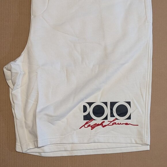 Ralph Lauren Mens Polo White Sweat Shorts - Hard To Find Size 3XB - Picture 1 of 5